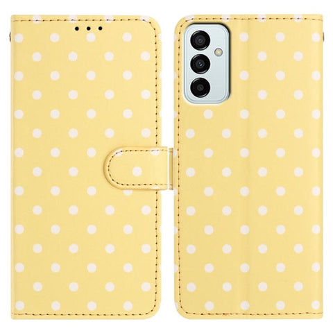 Small Dots Pattern Vegan Leather Phone Case, For Samsung Galaxy M54, For Samsung Galaxy M14, For Samsung Galaxy M53, For Samsung Galaxy M33, For Samsung Galaxy M23
