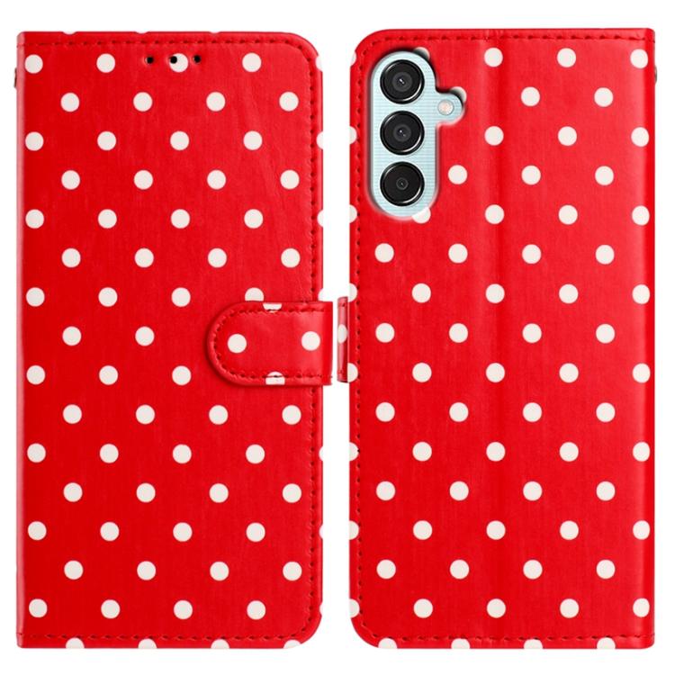 Small Dots Pattern Vegan Leather Phone Case, For Samsung Galaxy M54, For Samsung Galaxy M14, For Samsung Galaxy M53, For Samsung Galaxy M33, For Samsung Galaxy M23