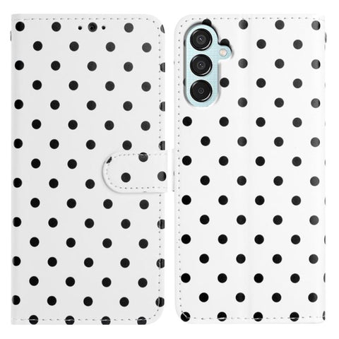 Small Dots Pattern Vegan Leather Phone Case, For Samsung Galaxy M54, For Samsung Galaxy M14, For Samsung Galaxy M53, For Samsung Galaxy M33, For Samsung Galaxy M23