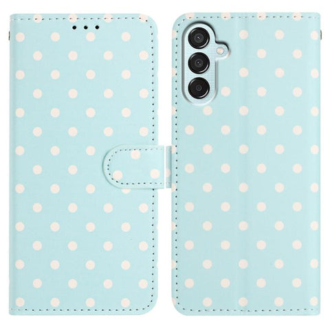 Small Dots Pattern Vegan Leather Phone Case, For Samsung Galaxy M54, For Samsung Galaxy M14, For Samsung Galaxy M53, For Samsung Galaxy M33, For Samsung Galaxy M23