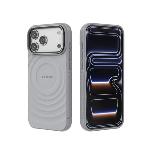 BIBERCAS Wave Texture Magnetic TPU Phone Case, For iPhone 18 Pro Max/17 Pro Max