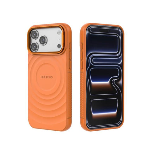 BIBERCAS Wave Texture Magnetic TPU Phone Case, For iPhone 18 Pro Max/17 Pro Max
