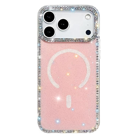 Rhinestone Dual-side IMD PC Hybrid TPU Magnetic Phone Case, For iPhone 18 Pro / 17 Pro, For iPhone 18 Pro Max / 17 Pro Max, For iPhone 17, For iPhone Air, For iPhone 16 Pro Max, For iPhone 16 Pro, For iPhone 16 Plus, For iPhone 16