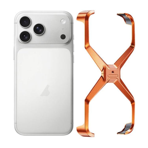 Frameless X-shaped Metal Phone Case, For iPhone 18 Pro / 17 Pro, For iPhone 18 Pro Max / 17 Pro Max, For iPhone 17