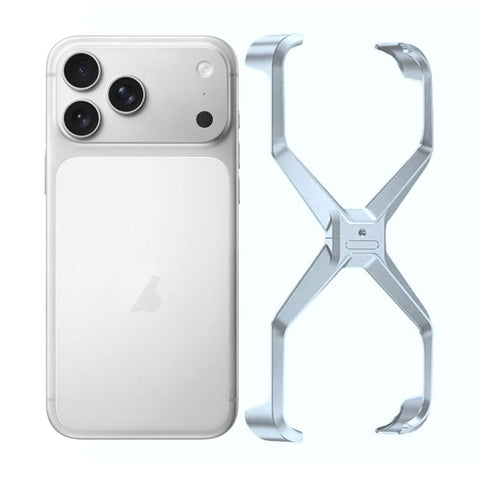 Frameless X-shaped Metal Phone Case, For iPhone 18 Pro / 17 Pro, For iPhone 18 Pro Max / 17 Pro Max, For iPhone 17