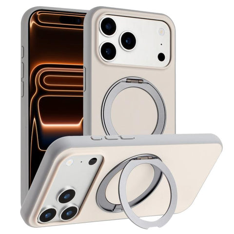 Skin Feel Frosted 360 Degree Rotation Holder Magnetic Phone Case, For iPhone 18 Pro / 17 Pro, For iPhone 18 Pro Max / 17 Pro Max, For iPhone 17, For iPhone Air, For iPhone 16 Pro Max, For iPhone 16 Pro, For iPhone 16, For iPhone 15 Pro Max             ...