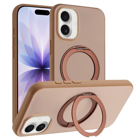 Skin Feel Frosted 360 Degree Rotation Holder Magnetic Phone Case, For iPhone 18 Pro / 17 Pro, For iPhone 18 Pro Max / 17 Pro Max, For iPhone 17, For iPhone Air, For iPhone 16 Pro Max, For iPhone 16 Pro, For iPhone 16, For iPhone 15 Pro Max             ...