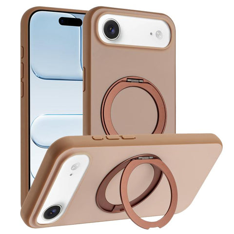 Skin Feel Frosted 360 Degree Rotation Holder Magnetic Phone Case, For iPhone 18 Pro / 17 Pro, For iPhone 18 Pro Max / 17 Pro Max, For iPhone 17, For iPhone Air, For iPhone 16 Pro Max, For iPhone 16 Pro, For iPhone 16, For iPhone 15 Pro Max             ...