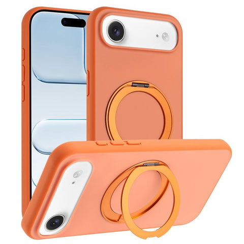 Skin Feel Frosted 360 Degree Rotation Holder Magnetic Phone Case, For iPhone 18 Pro / 17 Pro, For iPhone 18 Pro Max / 17 Pro Max, For iPhone 17, For iPhone Air, For iPhone 16 Pro Max, For iPhone 16 Pro, For iPhone 16, For iPhone 15 Pro Max             ...