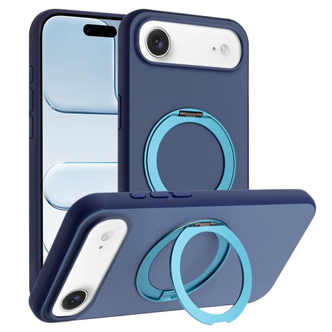 Skin Feel Frosted 360 Degree Rotation Holder Magnetic Phone Case, For iPhone 18 Pro / 17 Pro, For iPhone 18 Pro Max / 17 Pro Max, For iPhone 17, For iPhone Air, For iPhone 16 Pro Max, For iPhone 16 Pro, For iPhone 16, For iPhone 15 Pro Max             ...
