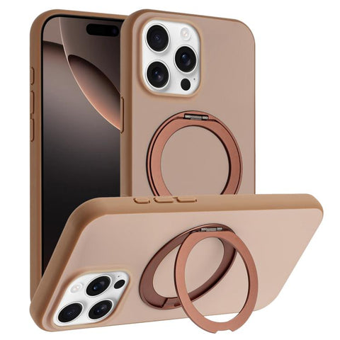 Skin Feel Frosted 360 Degree Rotation Holder Magnetic Phone Case, For iPhone 18 Pro / 17 Pro, For iPhone 18 Pro Max / 17 Pro Max, For iPhone 17, For iPhone Air, For iPhone 16 Pro Max, For iPhone 16 Pro, For iPhone 16, For iPhone 15 Pro Max             ...