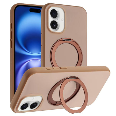 Skin Feel Frosted 360 Degree Rotation Holder Magnetic Phone Case, For iPhone 18 Pro / 17 Pro, For iPhone 18 Pro Max / 17 Pro Max, For iPhone 17, For iPhone Air, For iPhone 16 Pro Max, For iPhone 16 Pro, For iPhone 16, For iPhone 15 Pro Max             ...