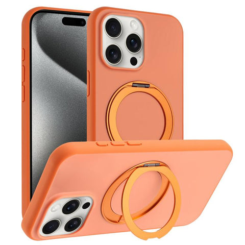 Skin Feel Frosted 360 Degree Rotation Holder Magnetic Phone Case, For iPhone 18 Pro / 17 Pro, For iPhone 18 Pro Max / 17 Pro Max, For iPhone 17, For iPhone Air, For iPhone 16 Pro Max, For iPhone 16 Pro, For iPhone 16, For iPhone 15 Pro Max             ...