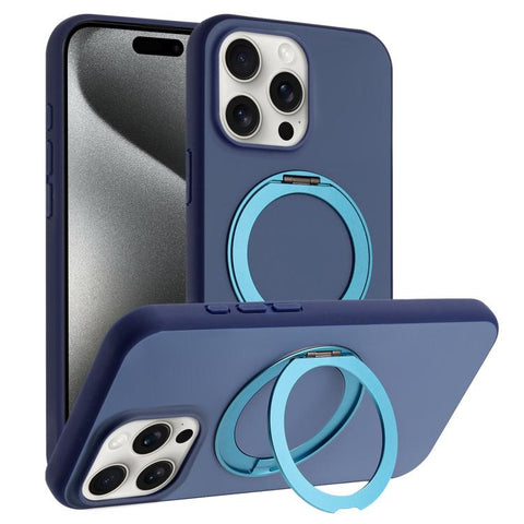Skin Feel Frosted 360 Degree Rotation Holder Magnetic Phone Case, For iPhone 18 Pro / 17 Pro, For iPhone 18 Pro Max / 17 Pro Max, For iPhone 17, For iPhone Air, For iPhone 16 Pro Max, For iPhone 16 Pro, For iPhone 16, For iPhone 15 Pro Max             ...