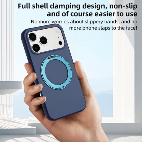 Skin Feel Frosted 360 Degree Rotation Holder Magnetic Phone Case, For iPhone 18 Pro / 17 Pro, For iPhone 18 Pro Max / 17 Pro Max, For iPhone 17, For iPhone Air, For iPhone 16 Pro Max, For iPhone 16 Pro, For iPhone 16, For iPhone 15 Pro Max             ...