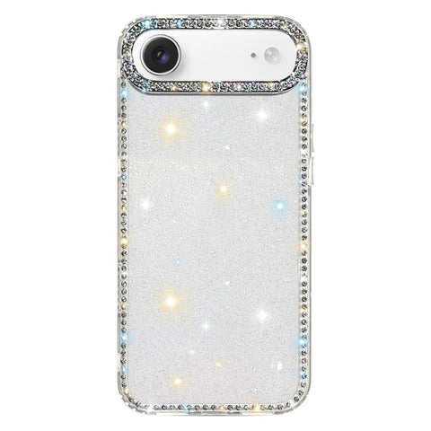 Rhinestone Dual-side IMD PC Hybrid TPU Phone Case, For iPhone 18 Pro / 17 Pro, For iPhone 18 Pro Max / 17 Pro Max, For iPhone 17, For iPhone Air, For iPhone 16 Pro Max, For iPhone 16 Pro, For iPhone 16 Plus, For iPhone 16