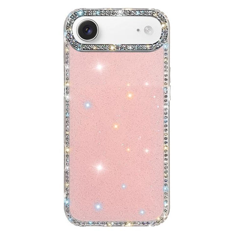 Rhinestone Dual-side IMD PC Hybrid TPU Phone Case, For iPhone 18 Pro / 17 Pro, For iPhone 18 Pro Max / 17 Pro Max, For iPhone 17, For iPhone Air, For iPhone 16 Pro Max, For iPhone 16 Pro, For iPhone 16 Plus, For iPhone 16