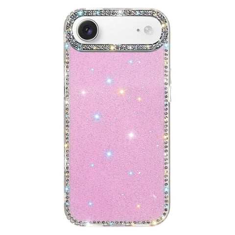 Rhinestone Dual-side IMD PC Hybrid TPU Phone Case, For iPhone 18 Pro / 17 Pro, For iPhone 18 Pro Max / 17 Pro Max, For iPhone 17, For iPhone Air, For iPhone 16 Pro Max, For iPhone 16 Pro, For iPhone 16 Plus, For iPhone 16