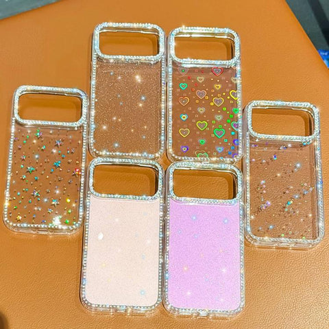 Rhinestone Dual-side IMD PC Hybrid TPU Phone Case, For iPhone 18 Pro / 17 Pro, For iPhone 18 Pro Max / 17 Pro Max, For iPhone 17, For iPhone Air, For iPhone 16 Pro Max, For iPhone 16 Pro, For iPhone 16 Plus, For iPhone 16