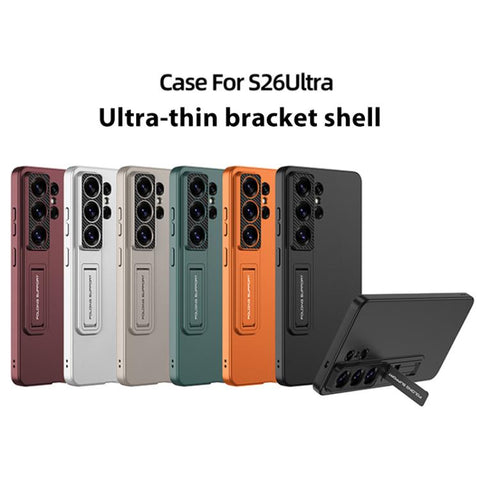 GKK Ultra-thin Full Coverage Phone Case with Holder, For Samsung Galaxy S26 Ultra 5G