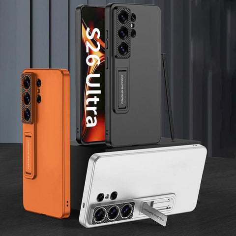 GKK Ultra-thin Full Coverage Phone Case with Holder, For Samsung Galaxy S26 Ultra 5G