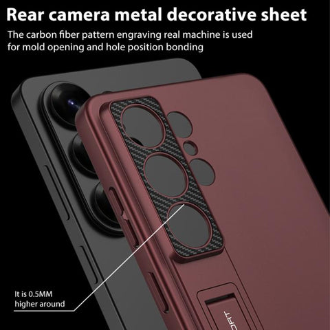GKK Ultra-thin Full Coverage Phone Case with Holder, For Samsung Galaxy S26 Ultra 5G