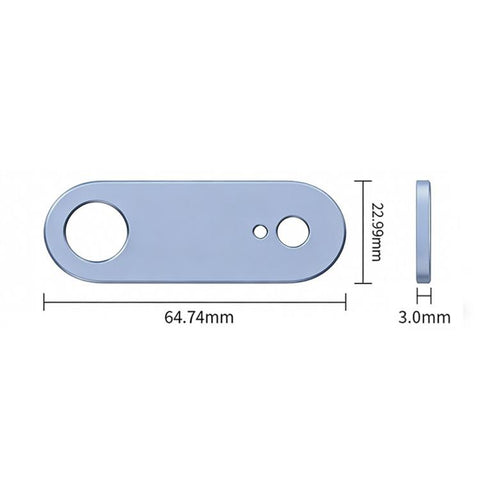 XDcase Metal Flat & Hollow Camera Lens Protector, For iPhone Air