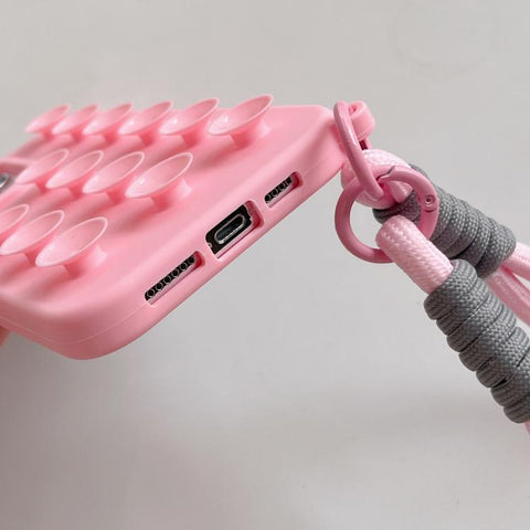 Simple Suction Cup Silicone Phone Case with Lanyard, For iPhone 18 Pro / 17 Pro, For iPhone 18 Pro Max / 17 Pro Max, For iPhone 17, For iPhone Air, For iPhone 16 Pro Max, For iPhone 16 Pro, For iPhone 16 Plus, For iPhone 16