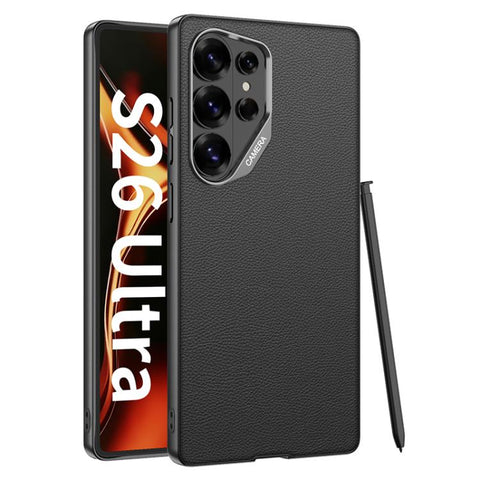 GKK Large Camera Hole Metal Paint Skin Feel Vegan Leather Phone Case, Without Pen, For Samsung Galaxy S26 Ultra 5G