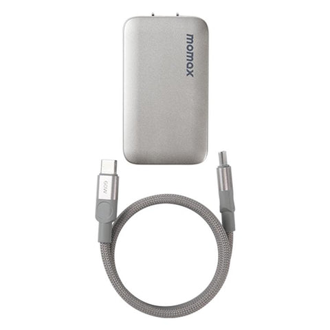 MOMAX UM79 1-Charge Ultra 45W 2-Port GaN Silm Fast Charger Kit, US Plug