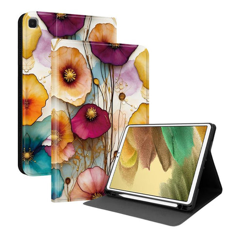 Painted Voltage Vegan Leather Tablet Case with Pen Slot, For Samsung Galaxy Tab A7 Lite