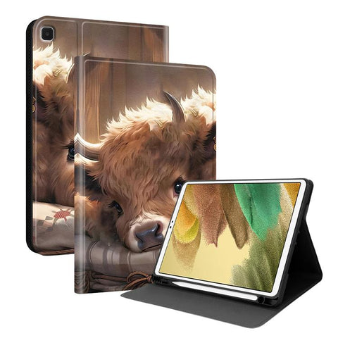 Painted Voltage Vegan Leather Tablet Case with Pen Slot, For Samsung Galaxy Tab A7 Lite