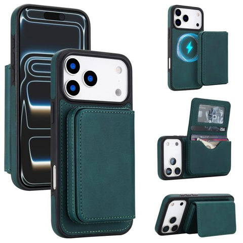 Retro Faux Leather Detachable Magnetic Wallet Bag RFID Blocking Phone Case, For iPhone 18 Pro / 17 Pro, For iPhone 18 Pro Max / 17 Pro Max
