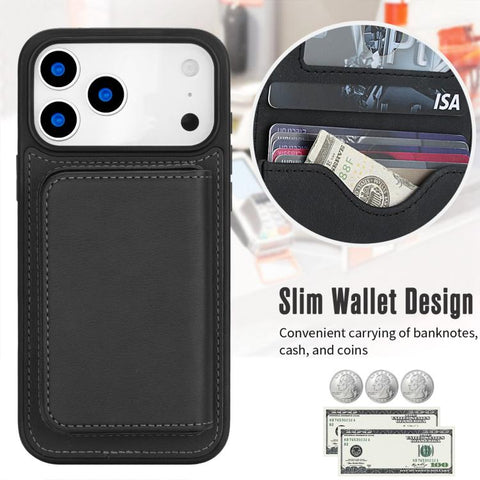 Retro Faux Leather Detachable Magnetic Wallet Bag RFID Blocking Phone Case, For iPhone 18 Pro / 17 Pro, For iPhone 18 Pro Max / 17 Pro Max