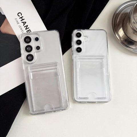 Acrylic Card Holder Shockproof Phone Case, For Samsung Galaxy S26+ 5G, For Samsung Galaxy S26 Ultra 5G