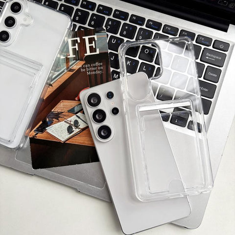 Acrylic Card Holder Shockproof Phone Case, For Samsung Galaxy S26+ 5G, For Samsung Galaxy S26 Ultra 5G