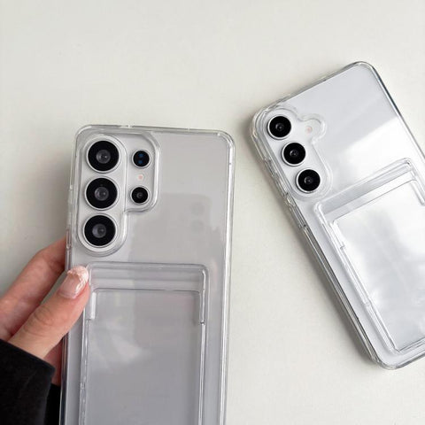 Acrylic Card Holder Shockproof Phone Case, For Samsung Galaxy S26+ 5G, For Samsung Galaxy S26 Ultra 5G