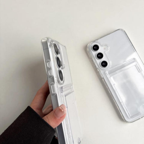 Acrylic Card Holder Shockproof Phone Case, For Samsung Galaxy S26+ 5G, For Samsung Galaxy S26 Ultra 5G