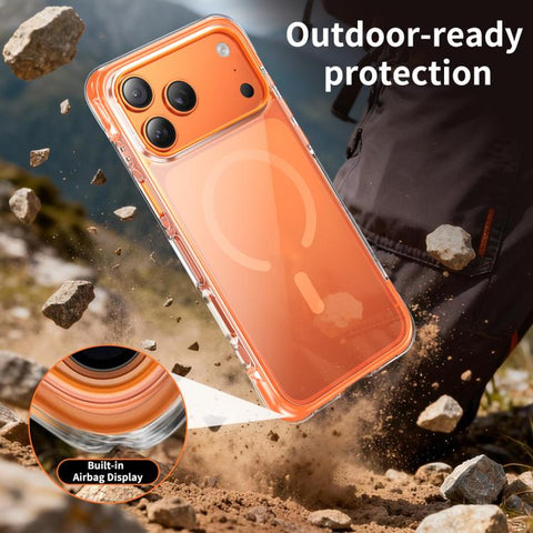 Vacuum Airbag TPU + Acrylic Magnetic Shockproof Phone Case, For iPhone 18 Pro / 17 Pro, For iPhone 18 Pro Max / 17 Pro Max, For iPhone 17