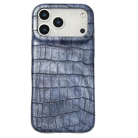 Vintage Crocodile Texture Shockproof Vegan Leather Phone Case, For iPhone 18 Pro / 17 Pro, For iPhone 18 Pro Max / 17 Pro Max