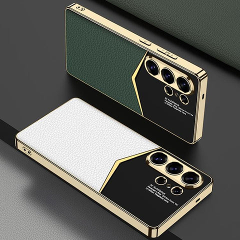 GKK Plating Soft TPU + Leather Full Coverage Phone Case, For Samsung Galaxy S26 Ultra 5G