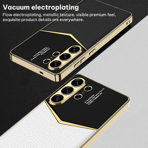 GKK Plating Soft TPU + Leather Full Coverage Phone Case, For Samsung Galaxy S26 Ultra 5G