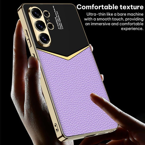 GKK Plating Soft TPU + Leather Full Coverage Phone Case, For Samsung Galaxy S26 Ultra 5G
