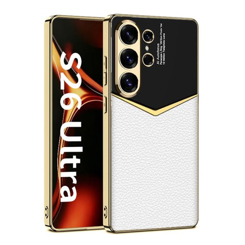 GKK Plating Soft TPU + Leather Full Coverage Phone Case, For Samsung Galaxy S26 Ultra 5G