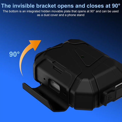 XDcase Football-style Security Lock TPU Earbud Case with Hook & Holder, For AirPods Pro 3, For AirPods 5 / 4, For AirPods Pro 2 / 1