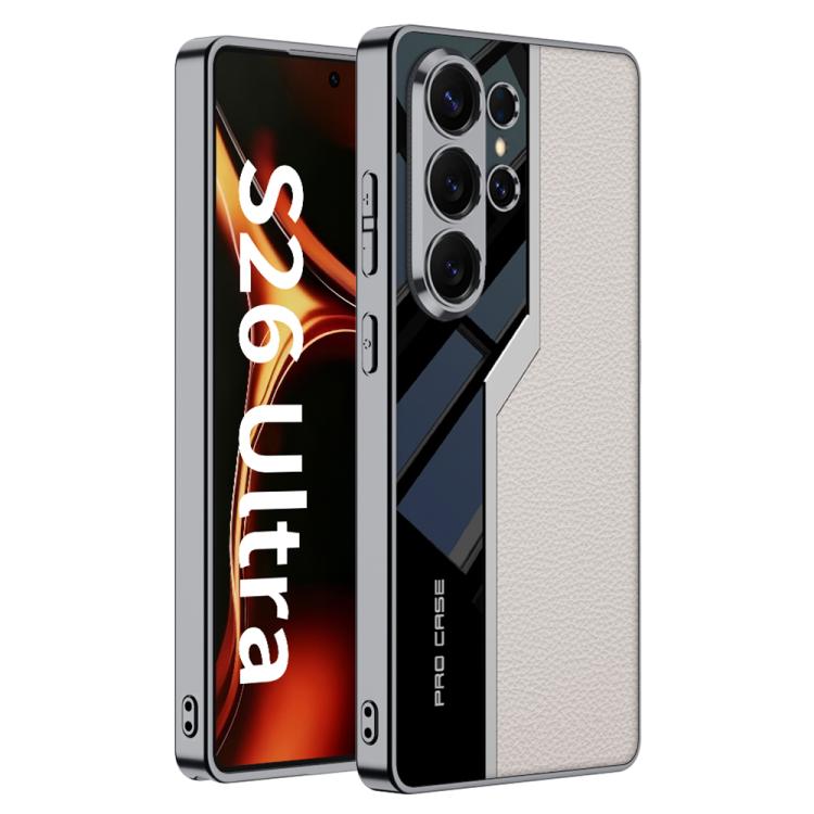 GKK Plating TPU + Leather Supercar Full Coverage Phone Case, For Samsung Galaxy S26 Ultra 5G