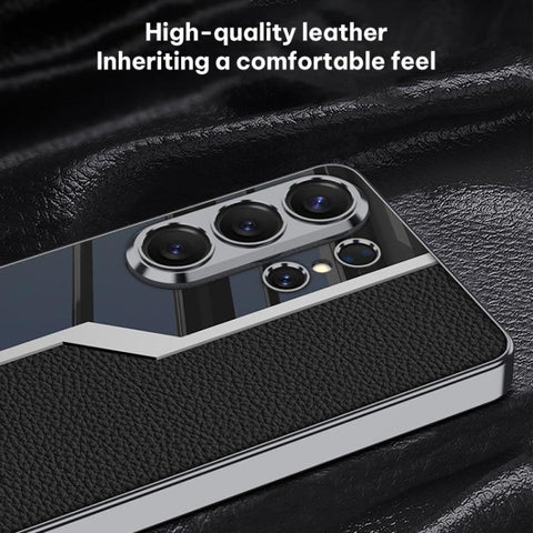 GKK Plating TPU + Leather Supercar Full Coverage Phone Case, For Samsung Galaxy S26 Ultra 5G