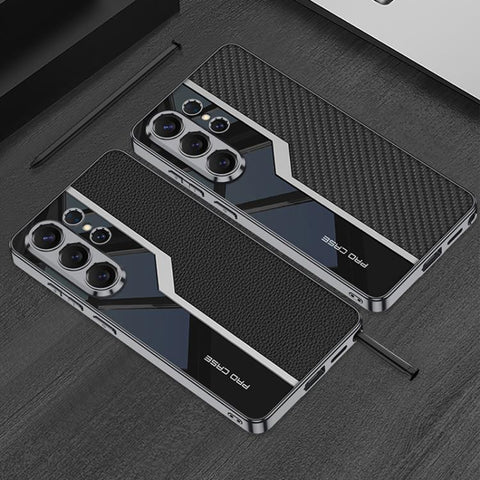 GKK Plating TPU + Leather Supercar Full Coverage Phone Case, For Samsung Galaxy S26 Ultra 5G