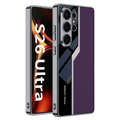 GKK Plating TPU + Leather Supercar Full Coverage Phone Case, For Samsung Galaxy S26 Ultra 5G