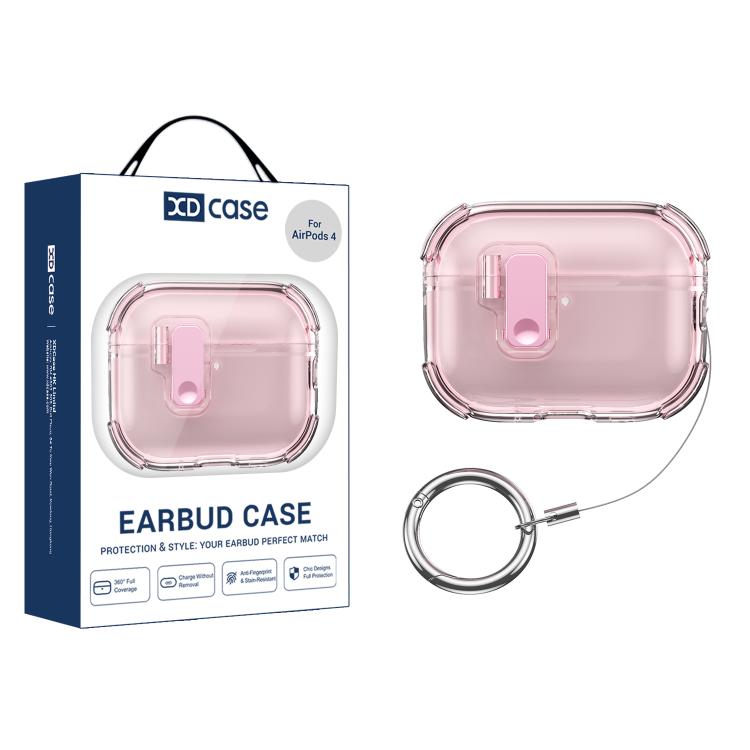 XDcase Transparent Silicone Automatic Pop-Up Earbud Case, For AirPods 5 / 4, For AirPods Pro 3, For AirPods Pro 2 / 1